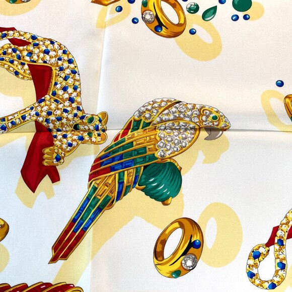 Cartier Silk Scarf – Panther & Jewel Print - Picture 12 of 15